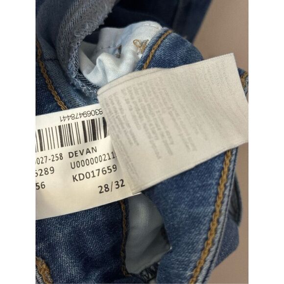 Mavi Jeans Devan Straight Leg Jeans in Mid Supersoft 28 - Picture 3 of 4